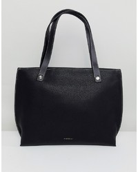schwarze Shopper Tasche aus Leder von Fiorelli