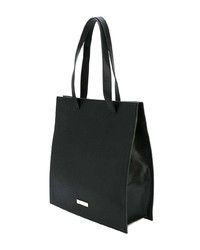 schwarze Shopper Tasche aus Leder von Christian Siriano