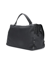 schwarze Shopper Tasche aus Leder von Zanellato