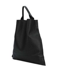 schwarze Shopper Tasche aus Leder von Jil Sander