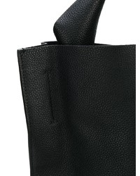 schwarze Shopper Tasche aus Leder von Jil Sander