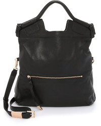 schwarze Shopper Tasche aus Leder von Foley + Corinna
