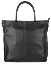 schwarze Shopper Tasche aus Leder von forty°