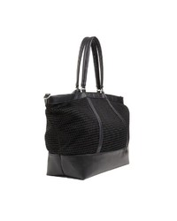 schwarze Shopper Tasche aus Leder von Fritzi aus Preußen