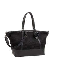 schwarze Shopper Tasche aus Leder von Fritzi aus Preußen