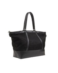 schwarze Shopper Tasche aus Leder von Fritzi aus Preußen