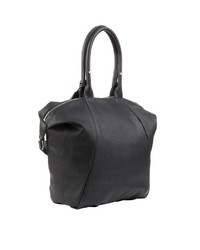 schwarze Shopper Tasche aus Leder von Fritzi aus Preußen