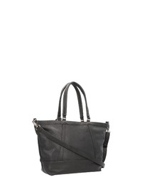 schwarze Shopper Tasche aus Leder von Fritzi aus Preußen