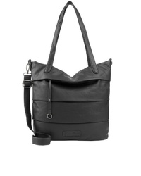 schwarze Shopper Tasche aus Leder von Fritzi aus Preußen