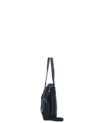 schwarze Shopper Tasche aus Leder von Gabor