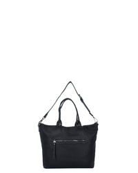 schwarze Shopper Tasche aus Leder von Gabor