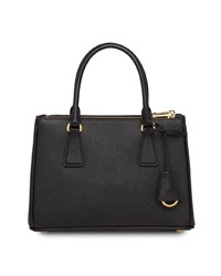 schwarze Shopper Tasche aus Leder von Prada