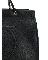 schwarze Shopper Tasche aus Leder von Salvatore Ferragamo