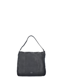 schwarze Shopper Tasche aus Leder von Gerry Weber