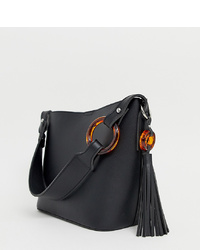 schwarze Shopper Tasche aus Leder von Glamorous
