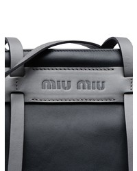 schwarze Shopper Tasche aus Leder von Miu Miu