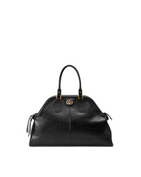 schwarze Shopper Tasche aus Leder von Gucci