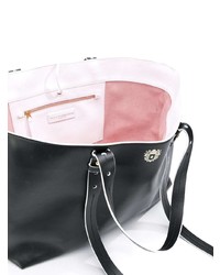 schwarze Shopper Tasche aus Leder von Paula Cademartori