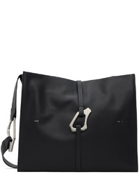 schwarze Shopper Tasche aus Leder von Heliot Emil