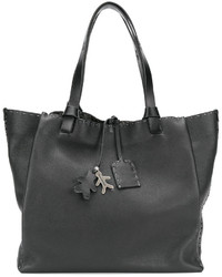 schwarze Shopper Tasche aus Leder von Henry Beguelin
