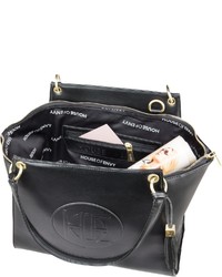 schwarze Shopper Tasche aus Leder von House of Envy