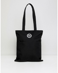 schwarze Shopper Tasche aus Leder von Hype