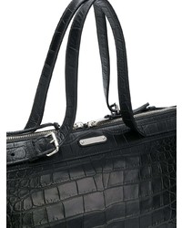 schwarze Shopper Tasche aus Leder von Saint Laurent