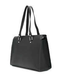 schwarze Shopper Tasche aus Leder von Liu Jo