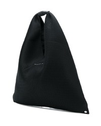 schwarze Shopper Tasche aus Leder von MM6 MAISON MARGIELA