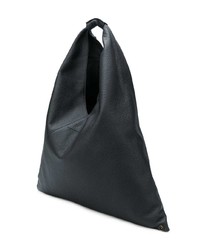 schwarze Shopper Tasche aus Leder von MM6 MAISON MARGIELA