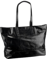 schwarze Shopper Tasche aus Leder von Jost