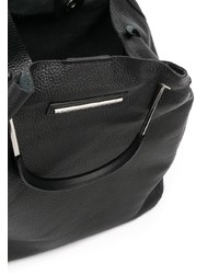 schwarze Shopper Tasche aus Leder von Marc Ellis