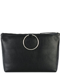 schwarze Shopper Tasche aus Leder von Kara