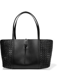 schwarze Shopper Tasche aus Leder von Kara