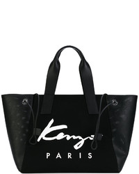 schwarze Shopper Tasche aus Leder von Kenzo