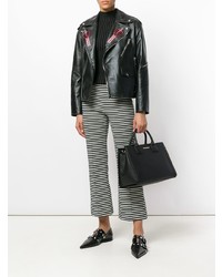 schwarze Shopper Tasche aus Leder von Karl Lagerfeld