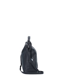 schwarze Shopper Tasche aus Leder von L.Credi