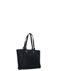 schwarze Shopper Tasche aus Leder von L.Credi