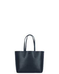 schwarze Shopper Tasche aus Leder von Lacoste