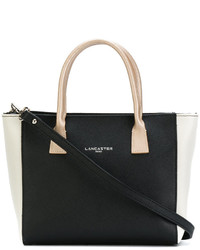 schwarze Shopper Tasche aus Leder von Lancaster