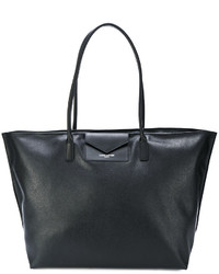 schwarze Shopper Tasche aus Leder von Lancaster