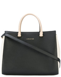 schwarze Shopper Tasche aus Leder von Lancaster