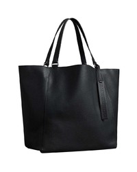 schwarze Shopper Tasche aus Leder von Burberry