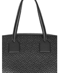 schwarze Shopper Tasche aus Leder von Burberry