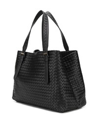 schwarze Shopper Tasche aus Leder von Bottega Veneta