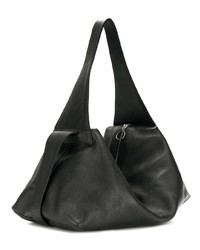 schwarze Shopper Tasche aus Leder von No/An