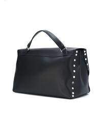 schwarze Shopper Tasche aus Leder von Zanellato