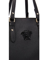 schwarze Shopper Tasche aus Leder von Versace