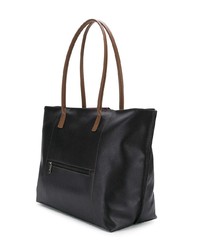 schwarze Shopper Tasche aus Leder von Lancaster