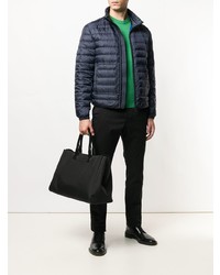 schwarze Shopper Tasche aus Leder von Troubadour